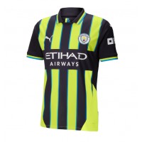 Maglie da calcio Manchester City Jeremy Doku #11 Seconda Maglia 2024-25 Manica Corta